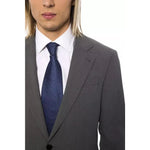 Billionaire Italian Couture Gray Wool Men Blazer BI-10383-IT50 | L