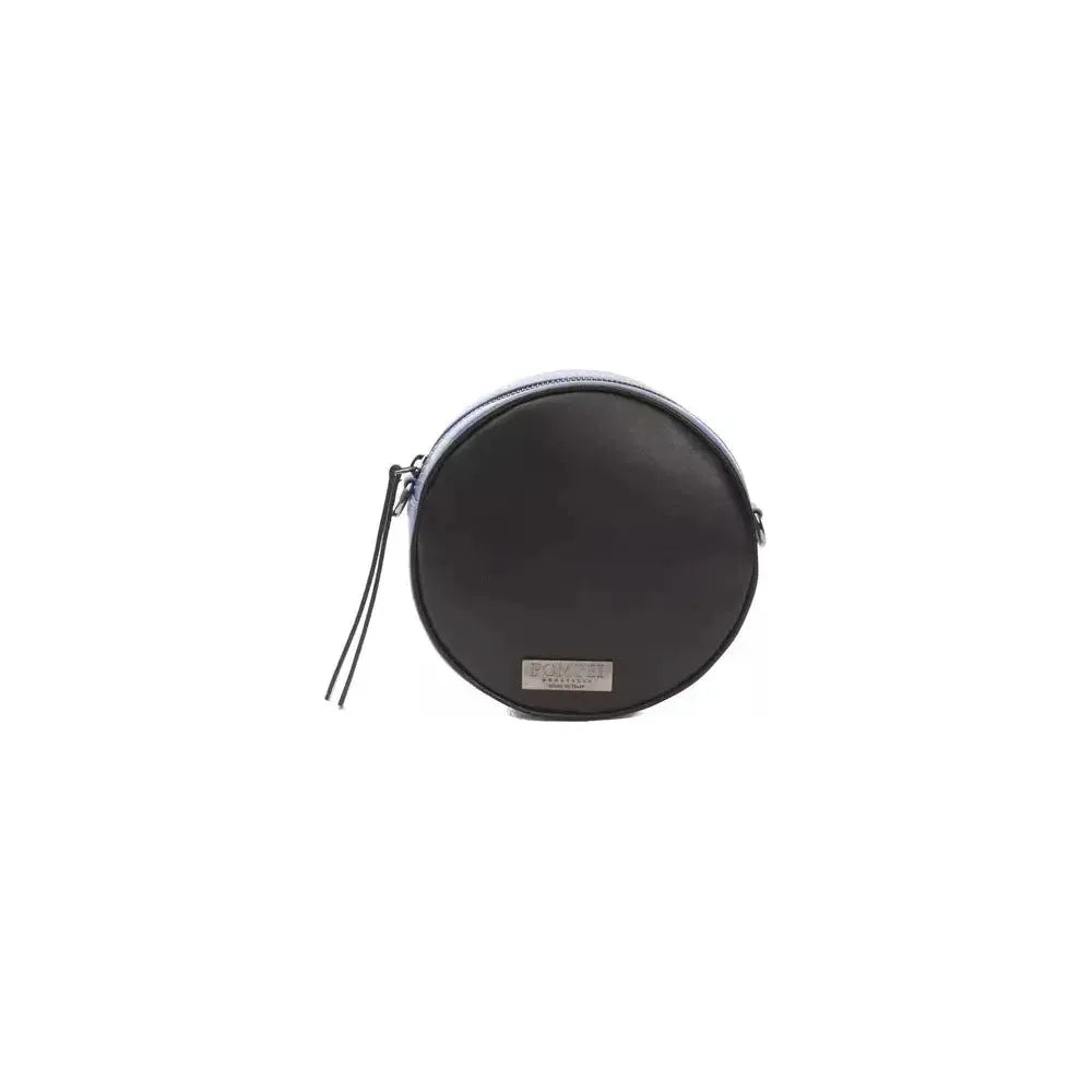 Pompei Donatella Black Leather Crossbody Bag