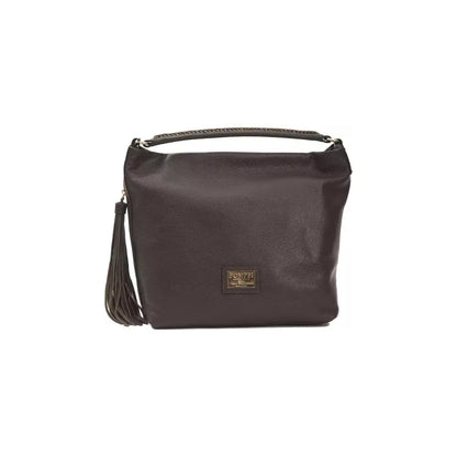 Pompei Donatella Brown Leather Women Shoulder Bag