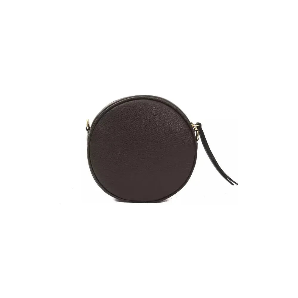 优雅小号椭圆形皮革斜挎包