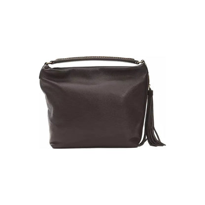 Pompei Donatella Brown Leather Women Shoulder Bag