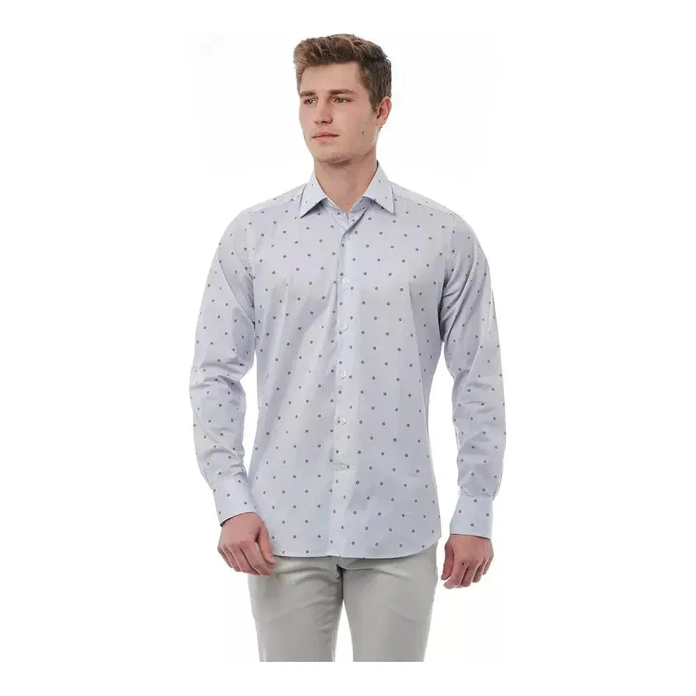 Bagutta Multicolor Cotton Men Shirt BA-21374-L