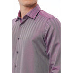 Bagutta Burgundy Cotton Men Shirt BA-21393-S