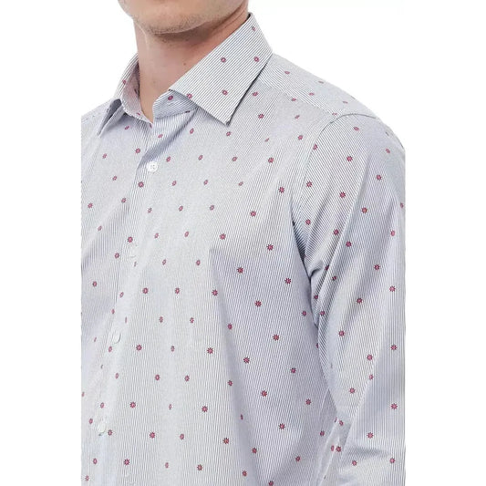 Bagutta Multicolor Cotton Men Shirt BA-21374-L