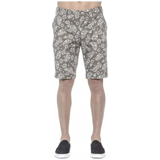 PT Torino Green Cotton Men's Bermuda Short PT-20812-IT48 | M