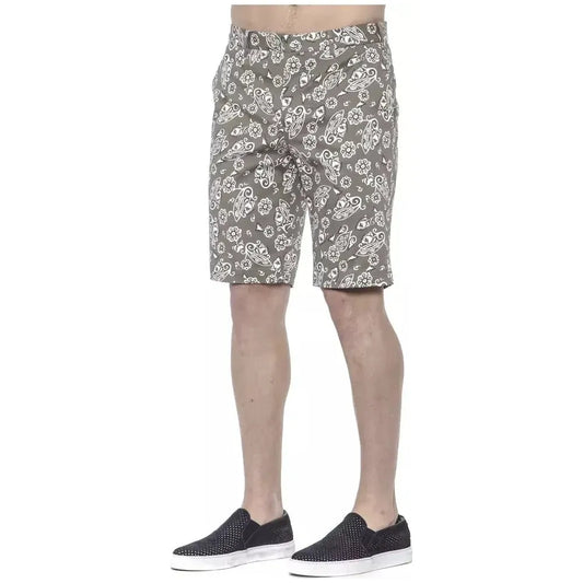 PT Torino Green Cotton Men's Bermuda Short PT-20812-IT48 | M
