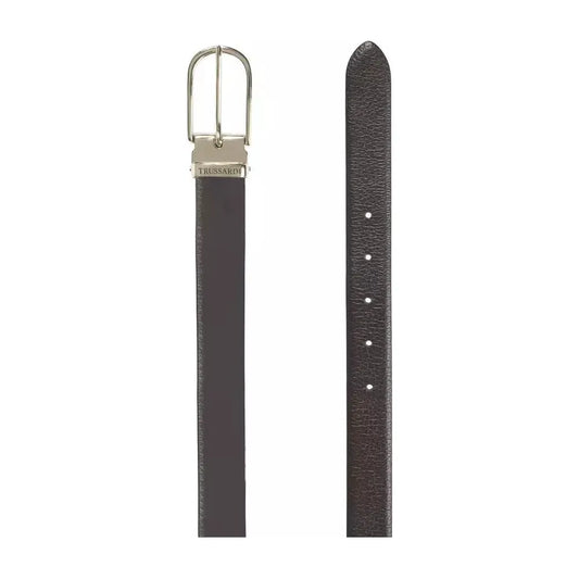 Trussardi Brown Leather Women Belt TR-20721-100 CM / 40 INCHES