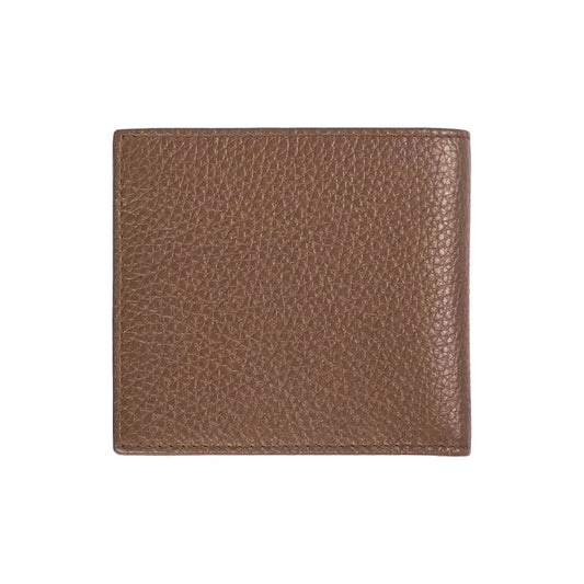 Trussardi Brown Leather Men Wallet TR-20726