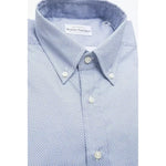 Robert Friedman Light Blue Cotton Men Shirt RO-20461-M