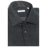 Robert Friedman Black Cotton Men Shirt RO-20359-M