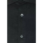Robert Friedman Black Cotton Men Shirt RO-20359-M