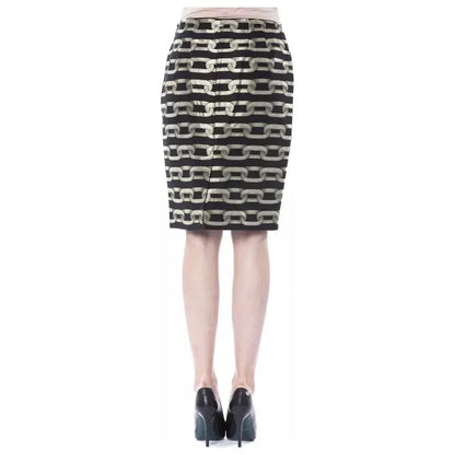 BYBLOS Black Viscose Women Skirt WOMAN SKIRTS
