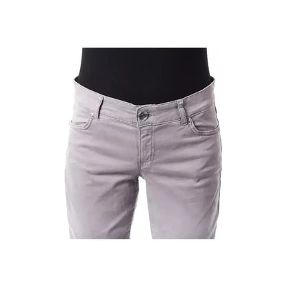 BYBLOS Gray Cotton Women Jeans