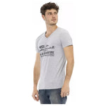 Trussardi Action Gray Cotton Men T-Shirt TR-22826-L