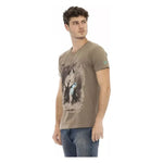 Trussardi Action Brown Cotton Men T-Shirt TR-22831-S