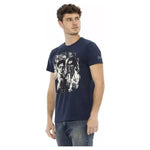 Trussardi Action Blue Cotton Men T-Shirt TR-22817-M