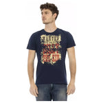 Trussardi Action Blue Cotton Men T-Shirt TR-22812-M