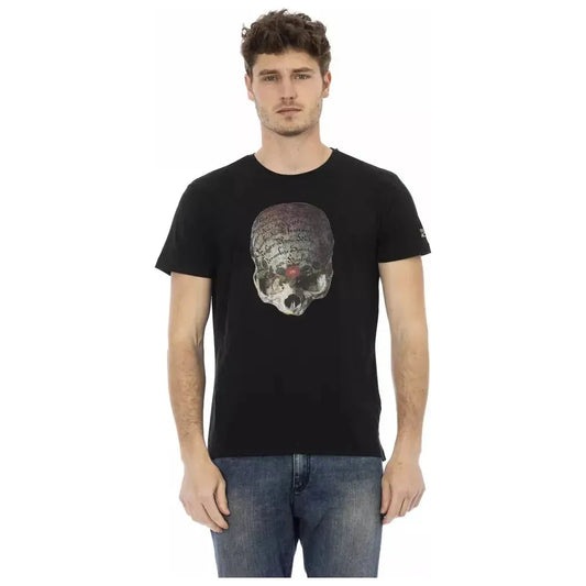 Trussardi Action Black Cotton Men T-Shirt