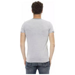 Trussardi Action Gray Cotton Men T-Shirt TR-22893-L
