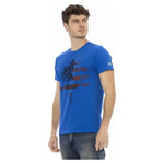 Trussardi Action Blue Cotton Men T-Shirt TR-22773-3XL