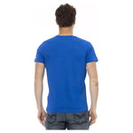 Trussardi Action Blue Cotton Men T-Shirt TR-22773-3XL