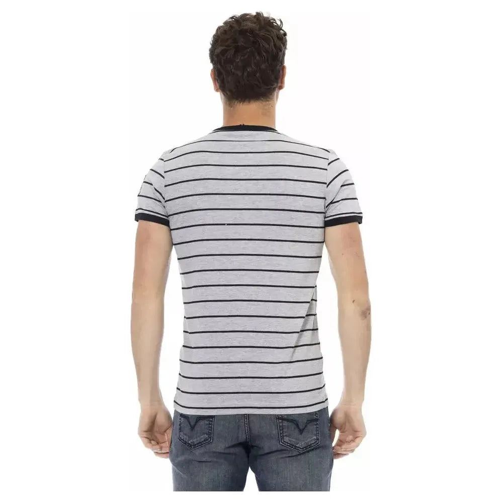Trussardi Action Gray Cotton Men's T-Shirt TR-22770-L