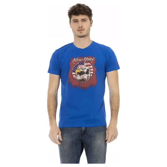 Trussardi Action Blue Cotton Men's T-Shirt TR-22764-M