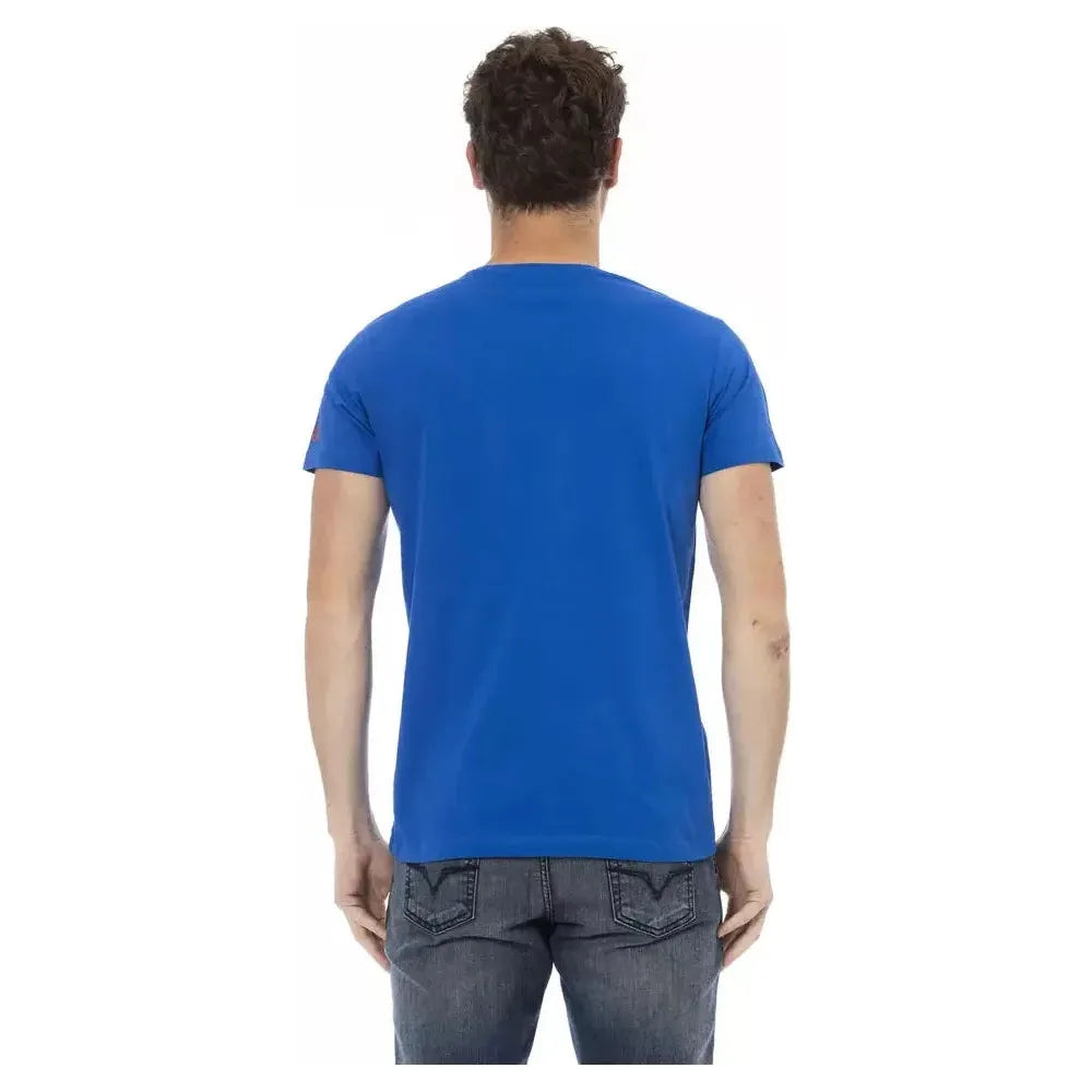 Trussardi Action Blue Cotton Men's T-Shirt TR-22764-M