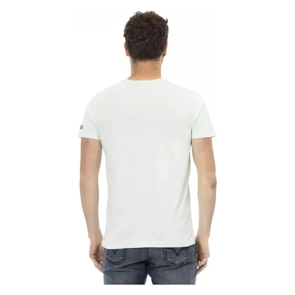 Trussardi Action Light Blue Cotton Men T-Shirt TR-22755-S