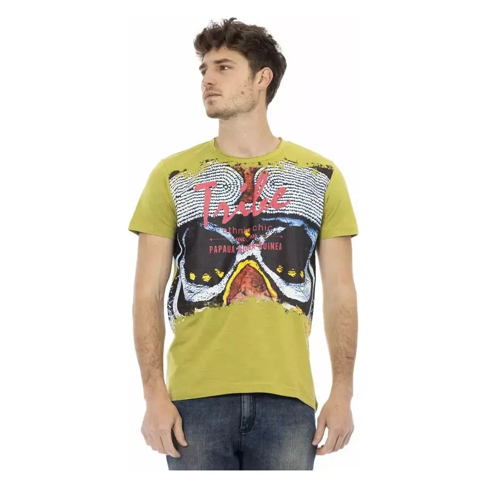 翠绿色短袖休闲T恤