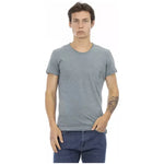 Trussardi Action Gray Cotton Men T-Shirt TR-22727-XL