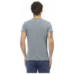 Trussardi Action Gray Cotton Men T-Shirt TR-22727-XL