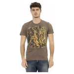 Trussardi Action Brown Cotton Men T-Shirt TR-22715-M