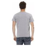 Trussardi Action Gray Cotton Men T-Shirt TR-22713-S