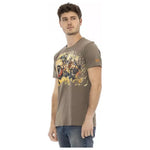 Trussardi Action Brown Cotton Men T-Shirt TR-22704-S