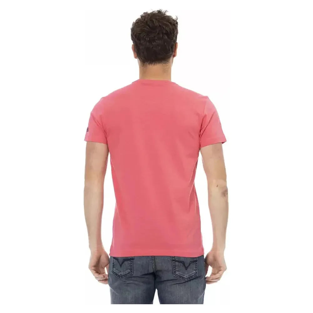 Trussardi Action Multicolor Cotton Men T-Shirt TR-22716-M