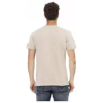 Trussardi Action Beige Cotton Men T-Shirt TR-22709-M