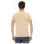 Trussardi Action Beige Cotton Men T-Shirt TR-22679-M