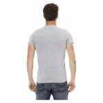 Trussardi Action Gray Cotton Men T-Shirt TR-22667-M