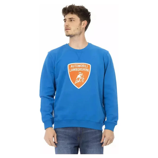 Automobili Lamborghini Blue Cotton Men Sweater AU-22631-XXL