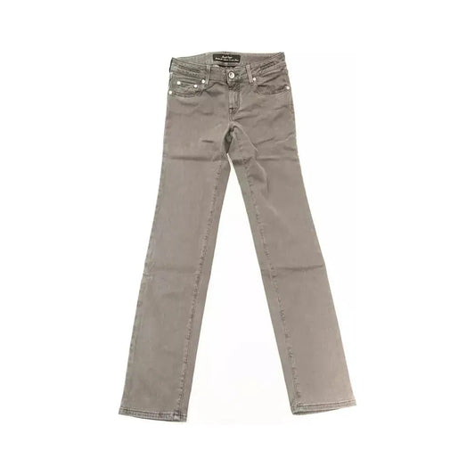 Jacob Cohen Gray Cotton Women Jeans JA-22274-W29