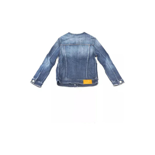 Jacob Cohen Blue Cotton Women Jacket JA-22256-XL