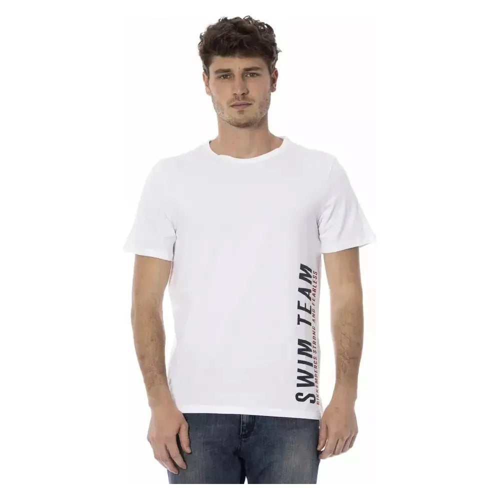 Bikkembergs White Cotton Men T-Shirt BI-22062-S