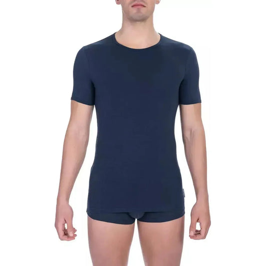 Bikkembergs Blue Cotton Men T-Shirt BI-21802-M
