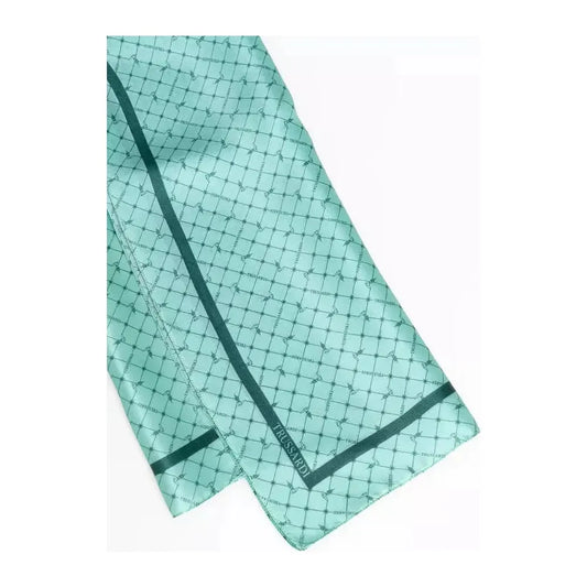 Trussardi Light Blue Silk Women Scarf TR-21519