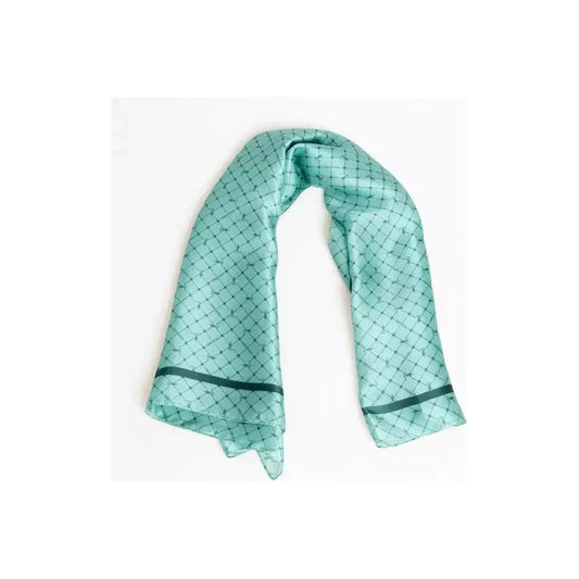 Trussardi Light Blue Silk Women Scarf TR-21519
