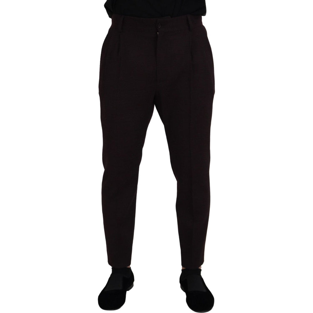 Dolce & Gabbana Brown Cotton Chino Men Pants PAN73266 - 48