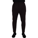 Dolce & Gabbana Brown Cotton Chino Men Pants PAN73266 - 48