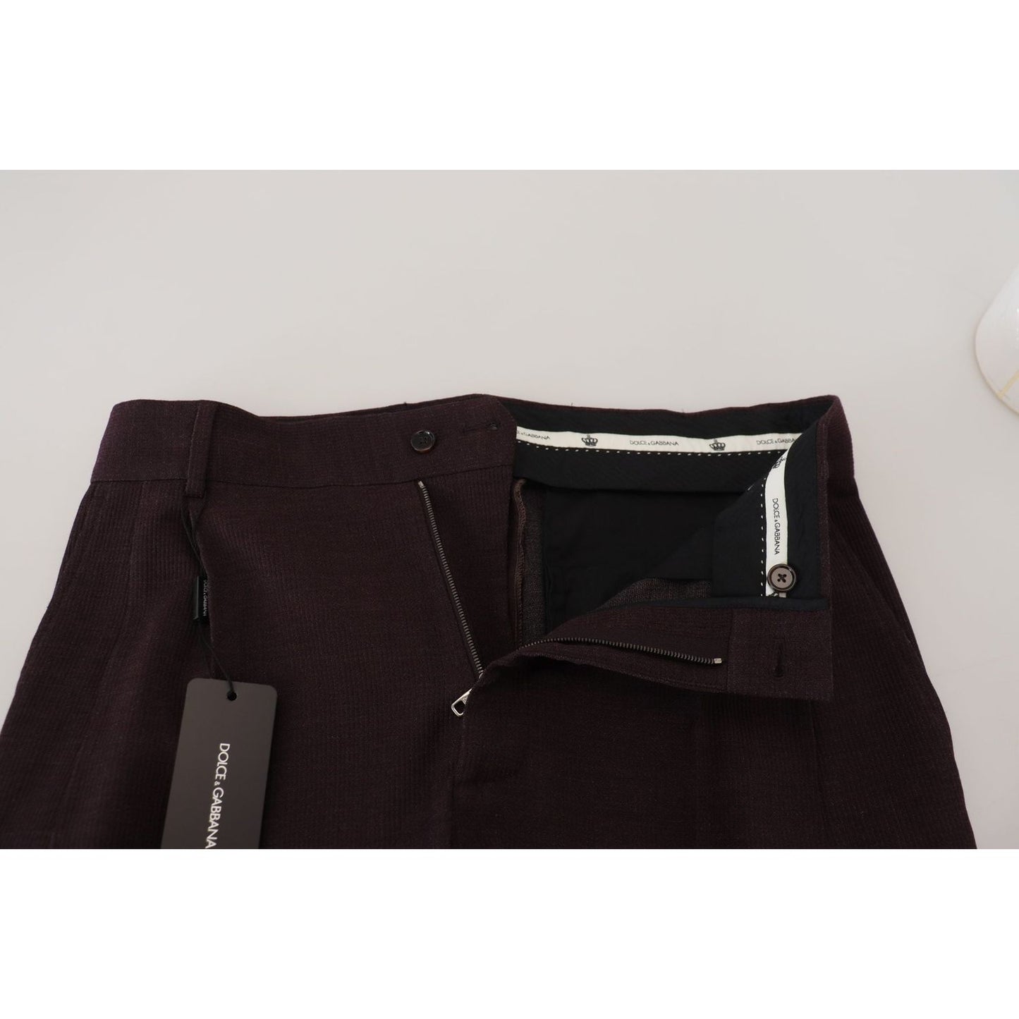 Dolce & Gabbana Brown Cotton Chino Men Pants PAN73266 - 48