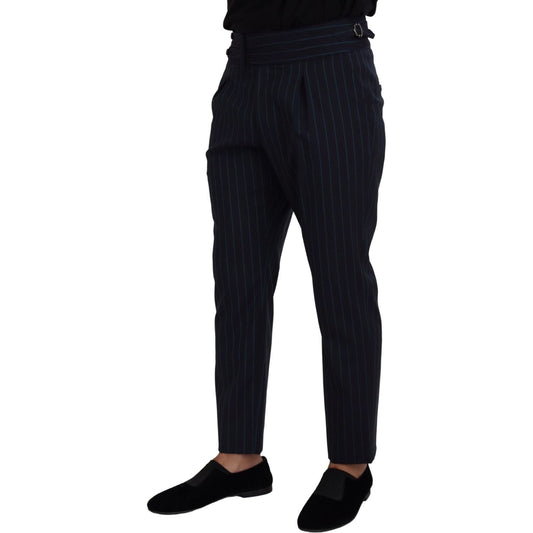 Dolce & Gabbana Blue Striped Men Formal Pants PAN73325 - 50